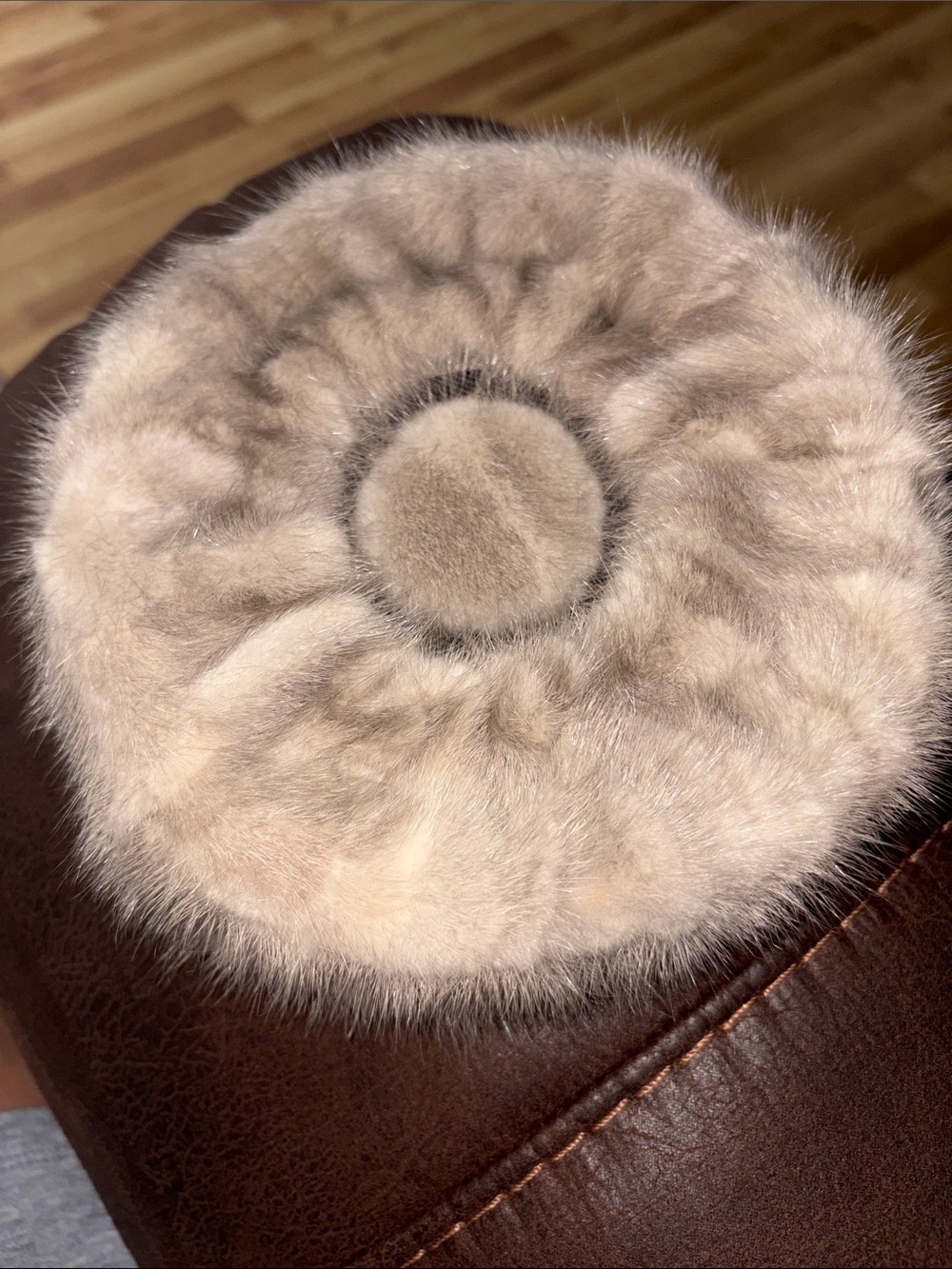 Marshall Field & Company Vintage Real Fur Pillbox Hat